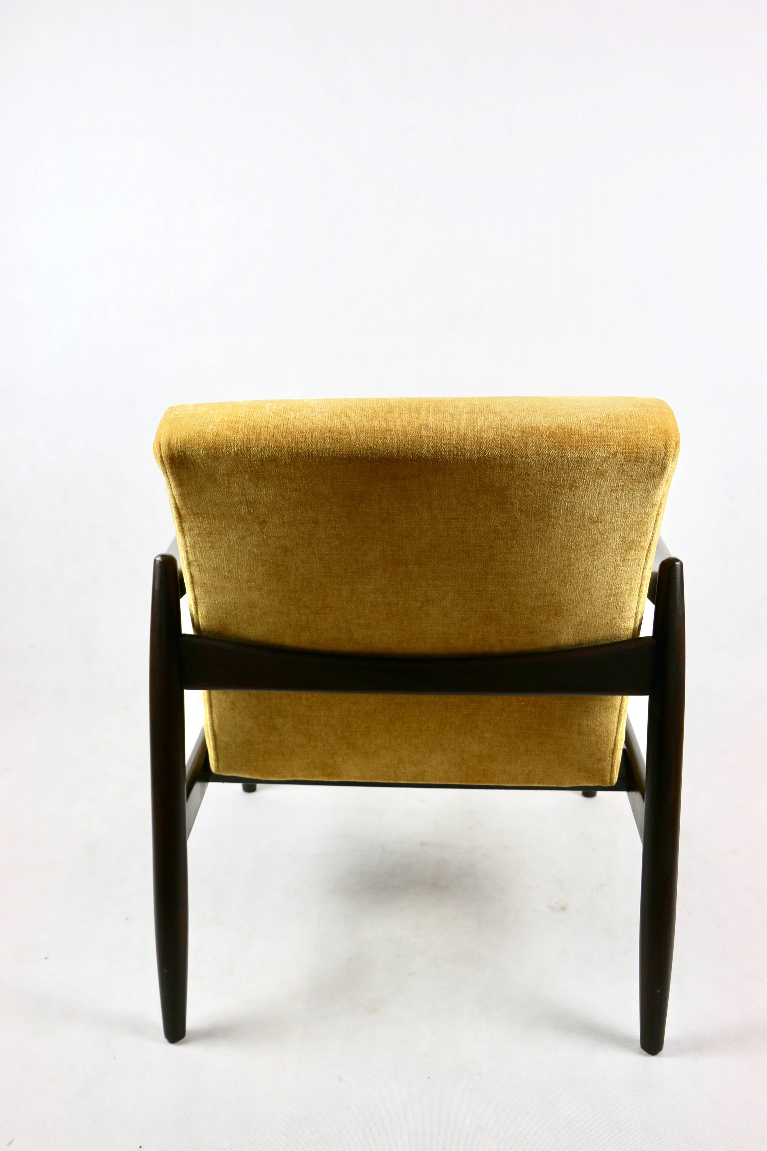 Fauteuil jaune GFM-64 attribué à Edmund Homa, 1970