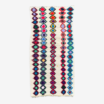 Tapis berbere moderne Azilal vintage 100x200 cm