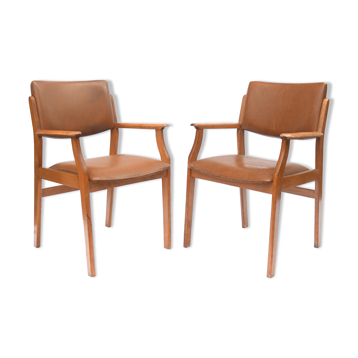 Pair of Danish-style armchairs