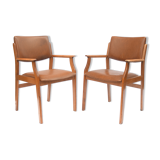 Pair of Danish-style armchairs