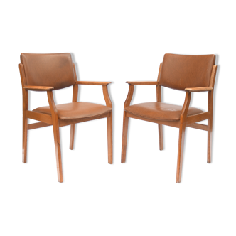 Pair of Danish-style armchairs