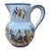 Old pitcher decor rouen geo martel white ceramic vintage flower decor #b644