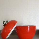 Orange vintage glacon bucket