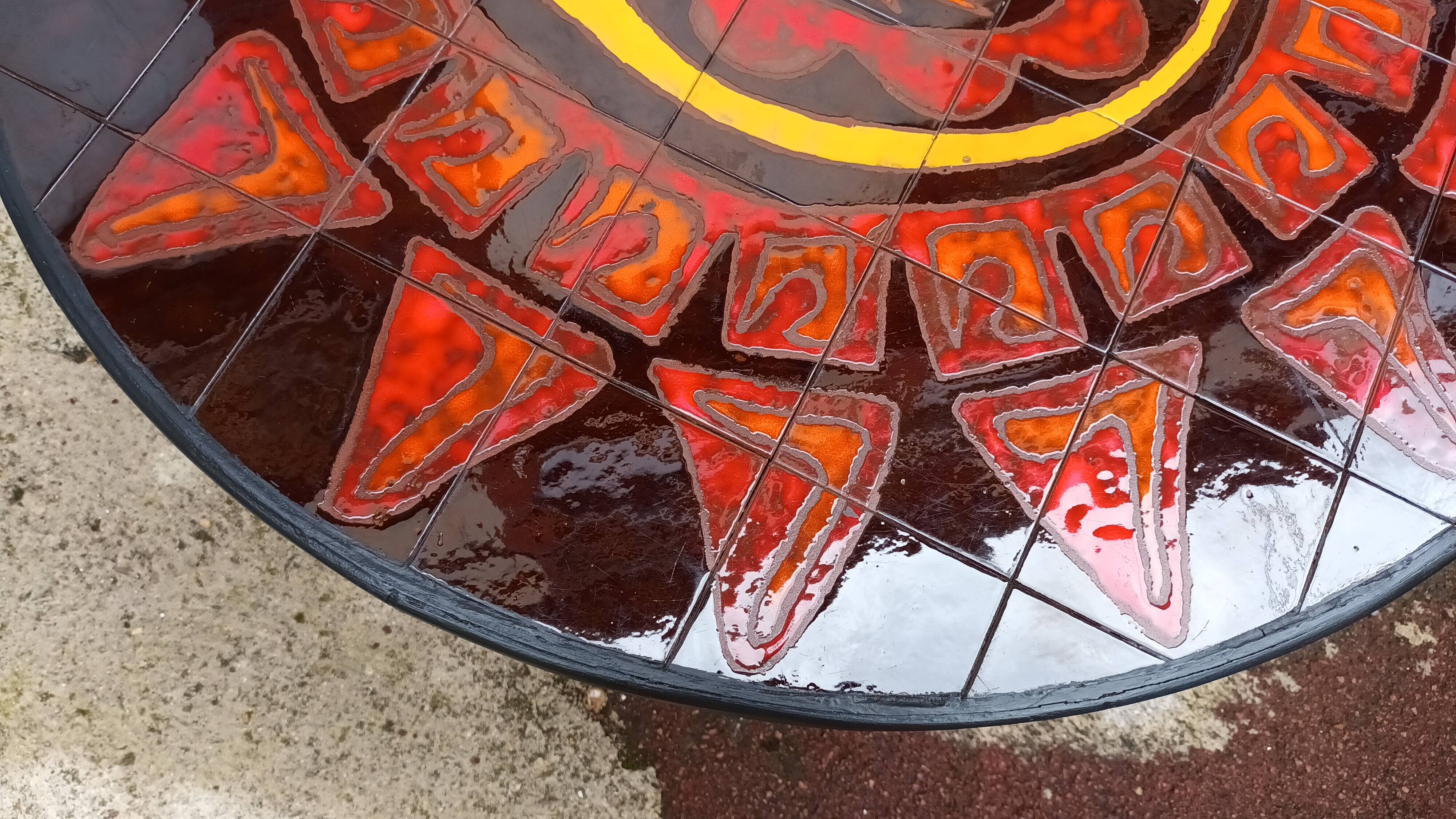 1950s ceramic coffee table