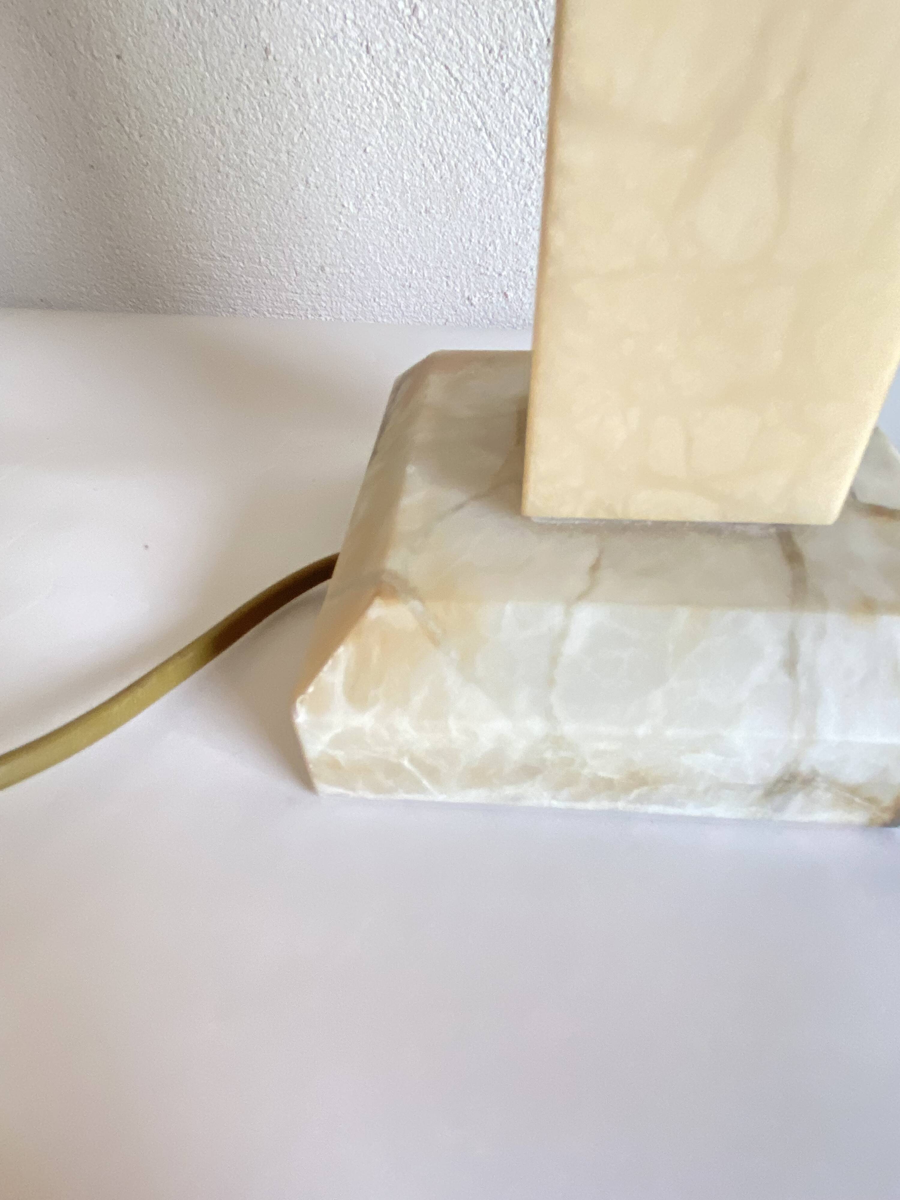 Alabaster lamp Pegasan, 1970s