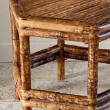 Table basse bambou vintage