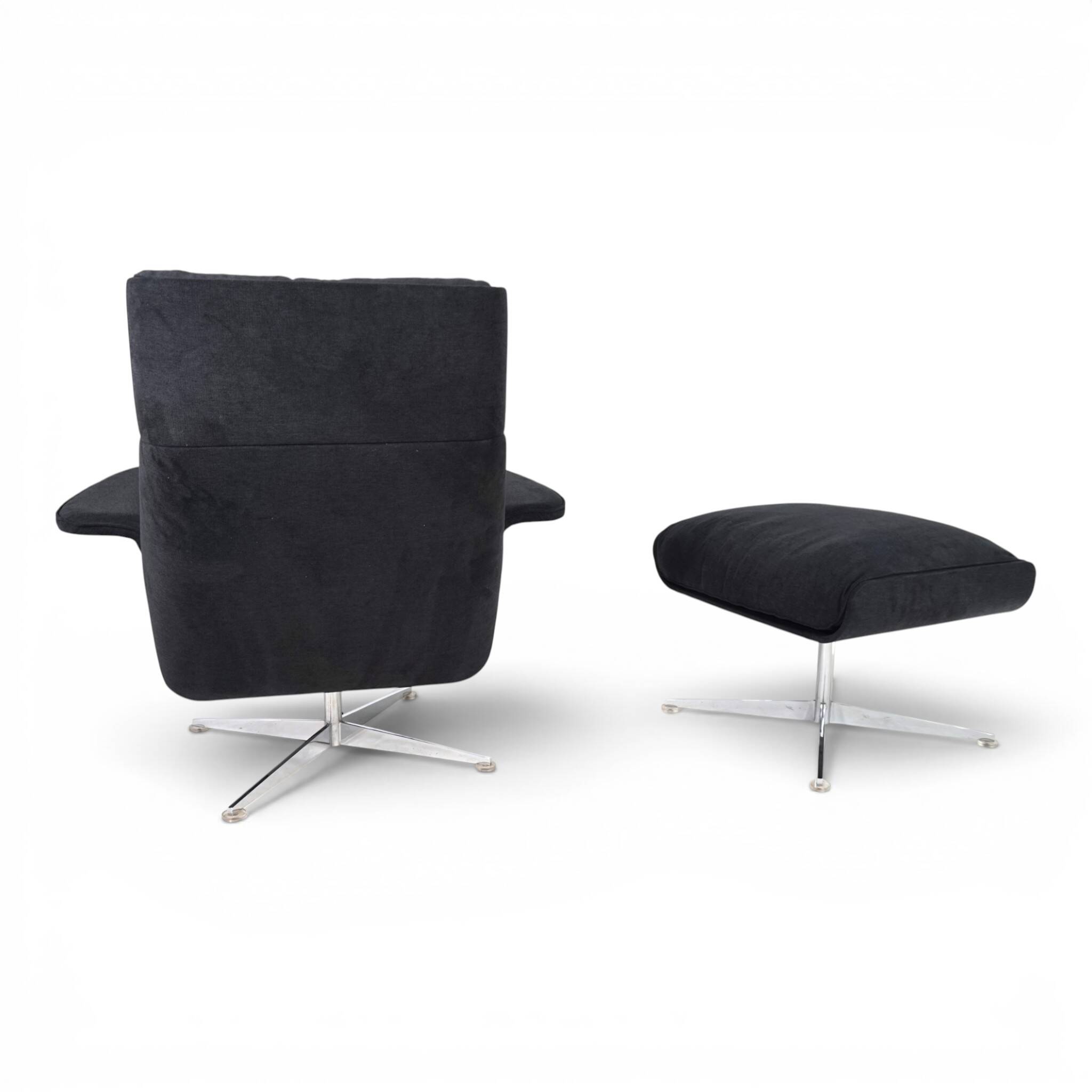 Kaufeld Siesta 62 lounge chair with ottoman by Jacques Brule, 1960