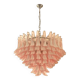 Contemporary White and Pink “Selle” Murano Glass Petali Chandelier
