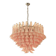 Contemporary White and Pink “Selle” Murano Glass Petali Chandelier