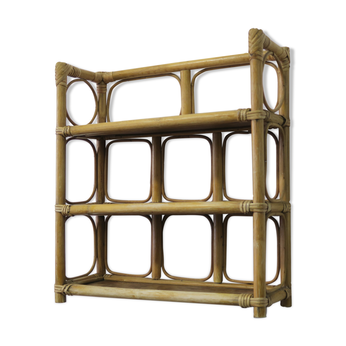 Rattan shelf