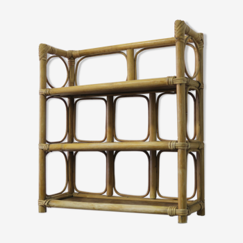 Rattan shelf