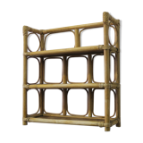 Rattan shelf