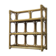 Rattan shelf