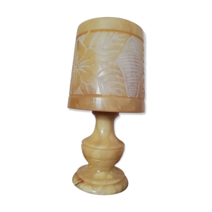 lampe en albâtre vintage