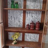 Vitrine vaisselier en chêne