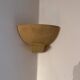 Art Deco wall lights in patinated plaster, France, 1925, set of 3