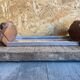 Aperitif Server Vintage Art Deco Wood + Aluminium + Mirror Base #D978