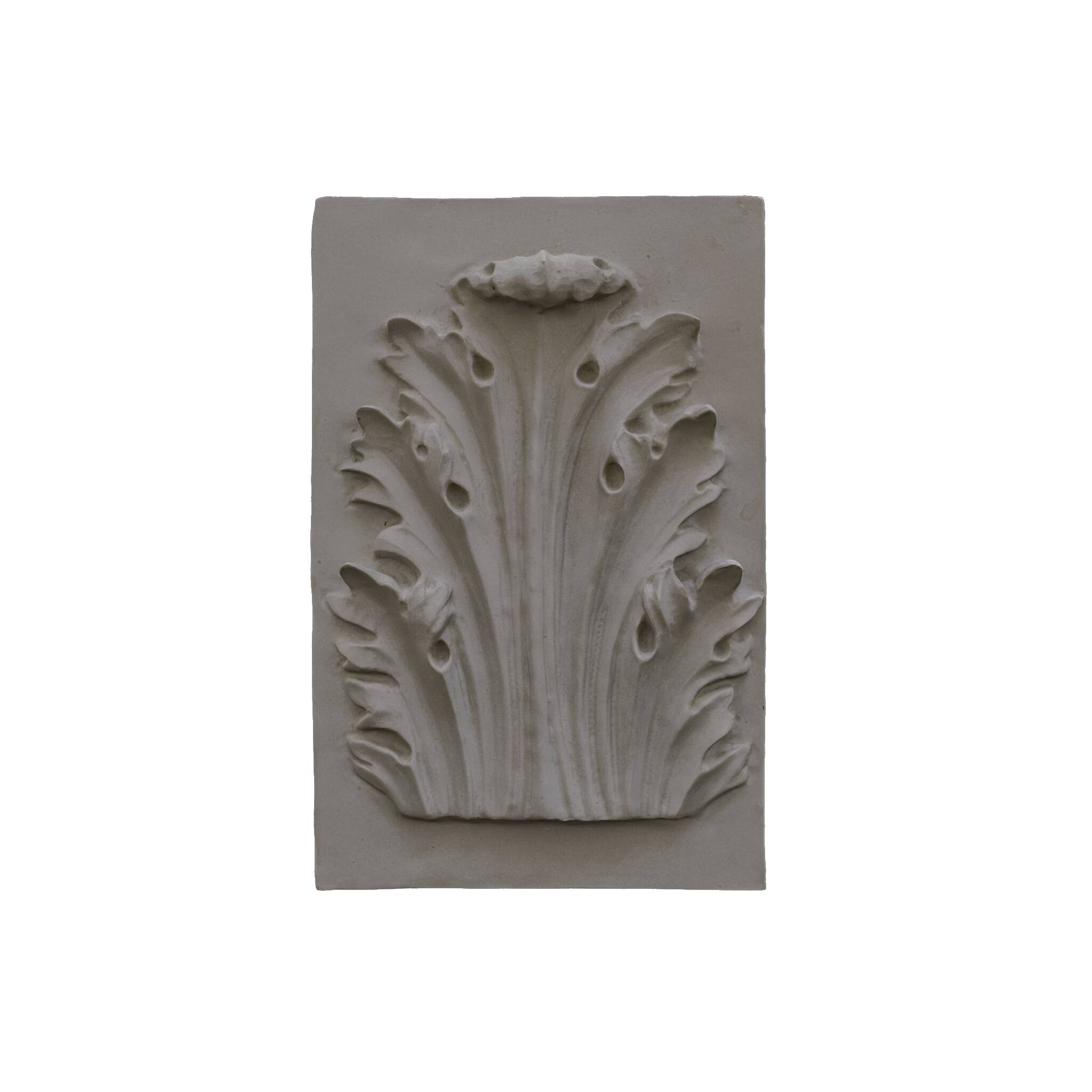 Bas-relief en plâtre d’une feuille d’acanthe