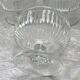 Lot de 10 coupes à dessert vintage en verre côtelé
