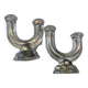 Paire de chandeliers Cristal de Vannes, collection « Le Chatel »