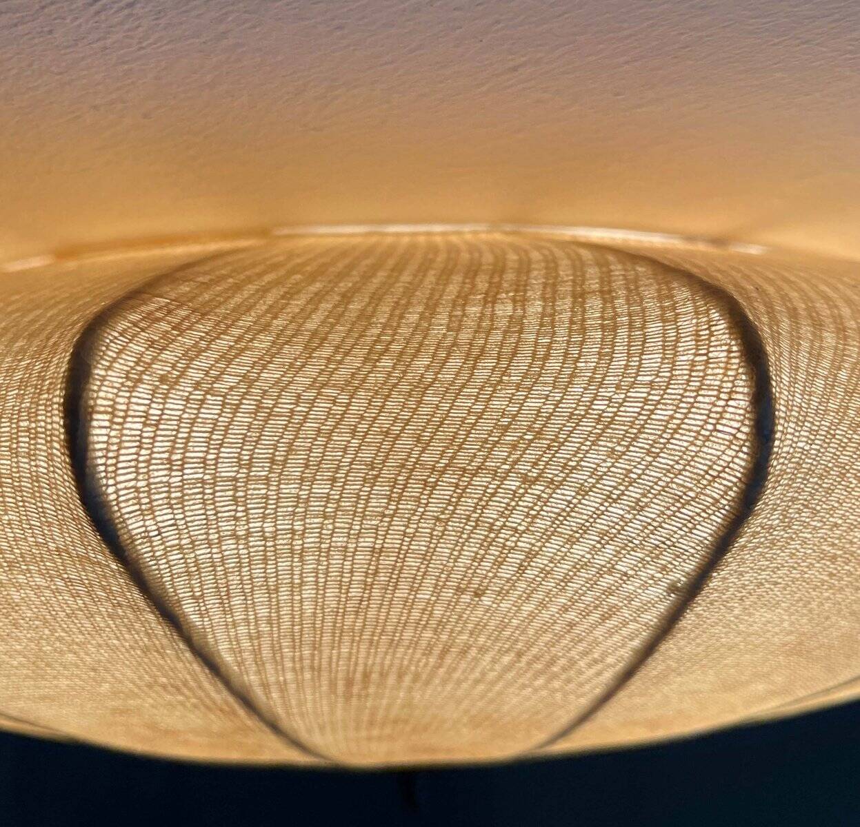 Modern mid-century Cocoon ceiling light by Friedel Wauer for Goldkant Leuchten, 1960s.