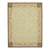 Handmade European Vintage Aubusson Kilim 273 cm x 367 cm
