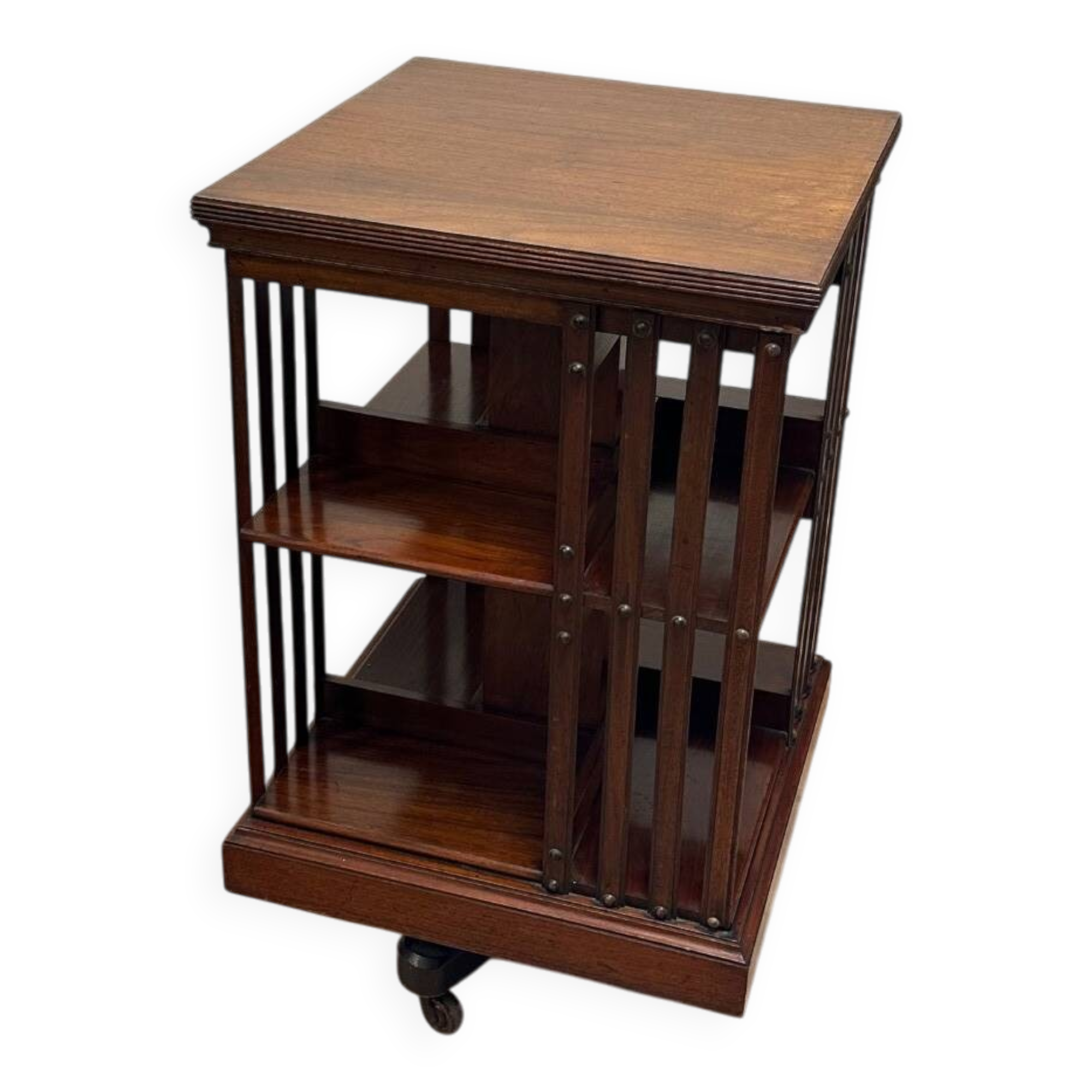 Antique revolving bookcase