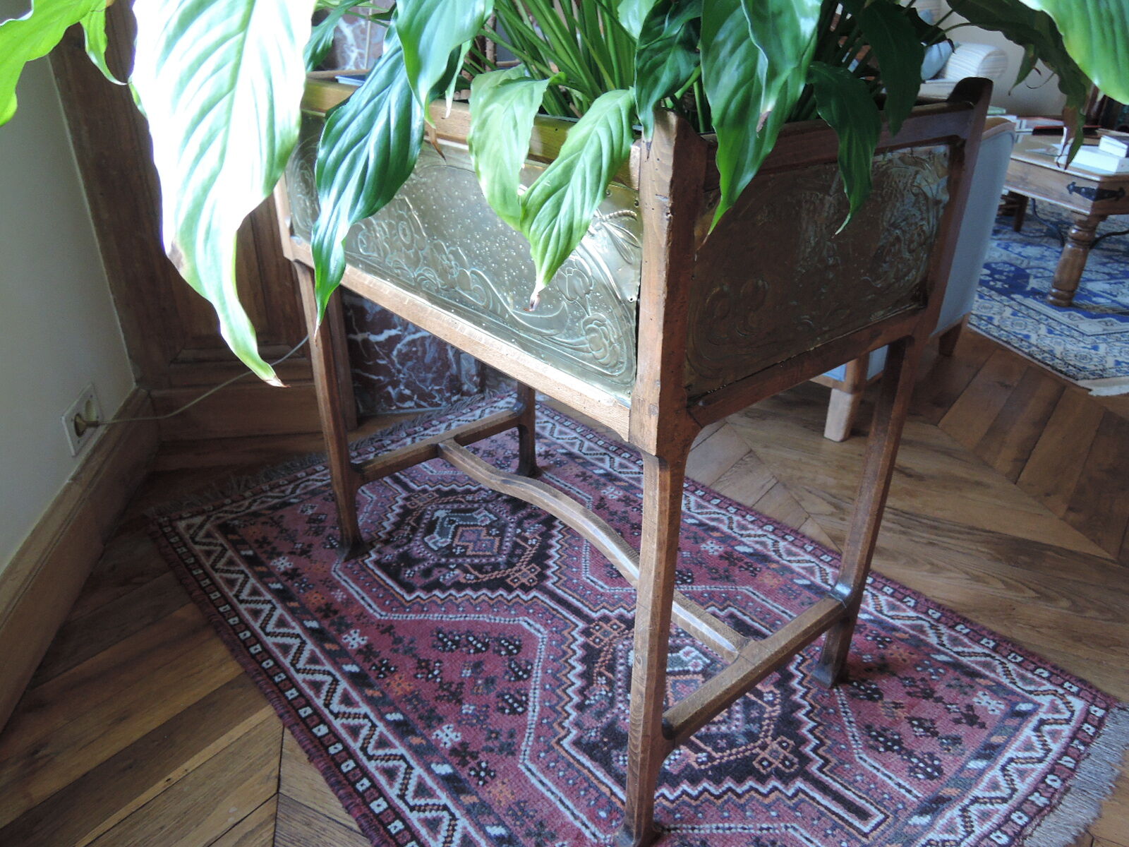 Old Art Nouveau flower box planter