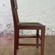 Set of 6 wooden and braided rope chairs