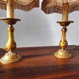 Paire de lampes vintage