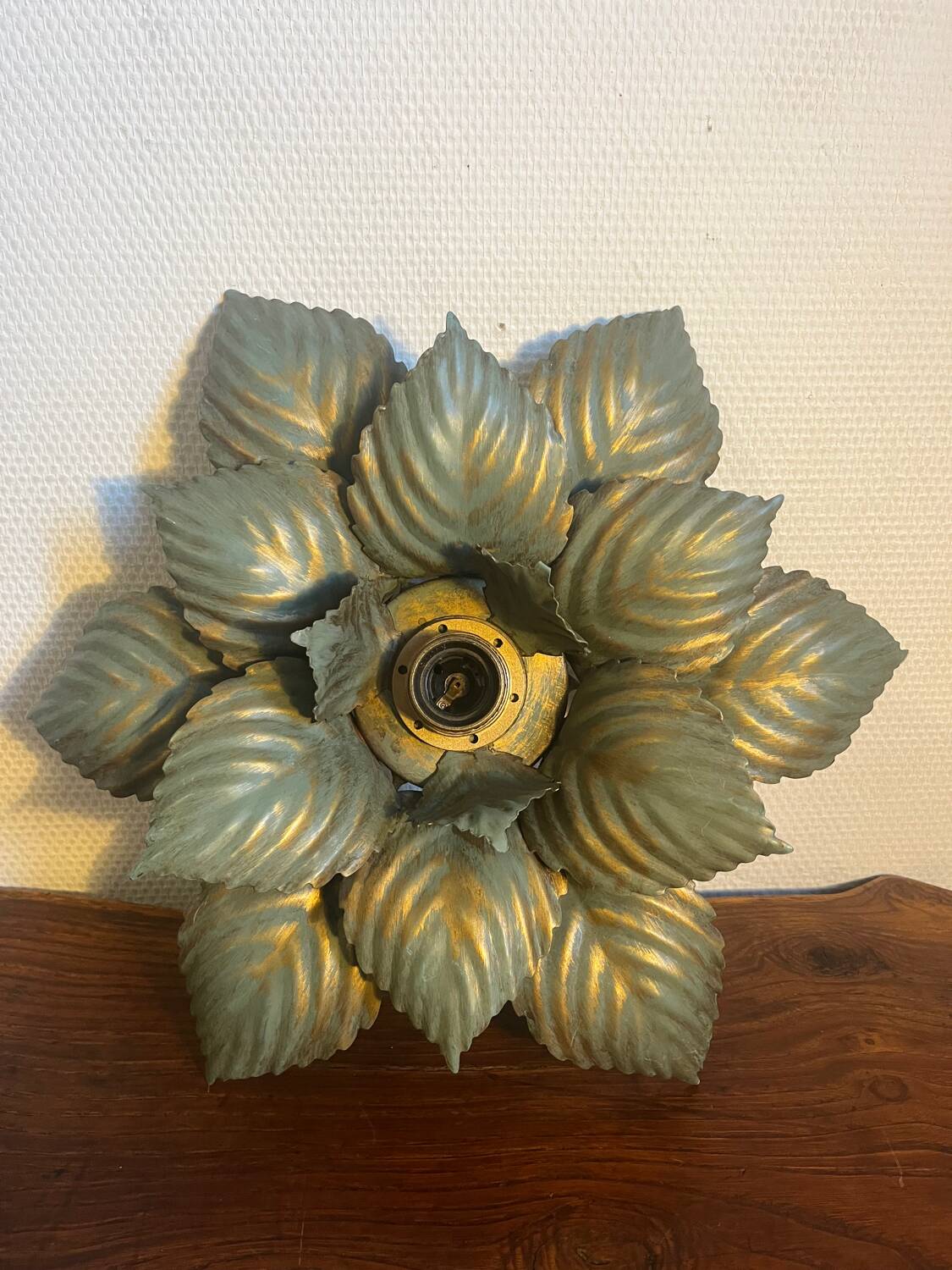 Pair of Masca flower wall lights
