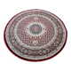 Round oriental wool rug 2m