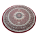 Round oriental wool rug 2m