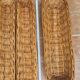 Set of 7 wicker baker's baskets, 1960s