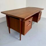 Scandinavian design desk Swiss Teack 70s vintage teak