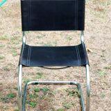 Set of 4 Mies Van Der Rohe design chairs, 1980s edition