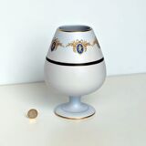 Footed vase, ceramic pot - Flora Keramiek Gouda Holland factory