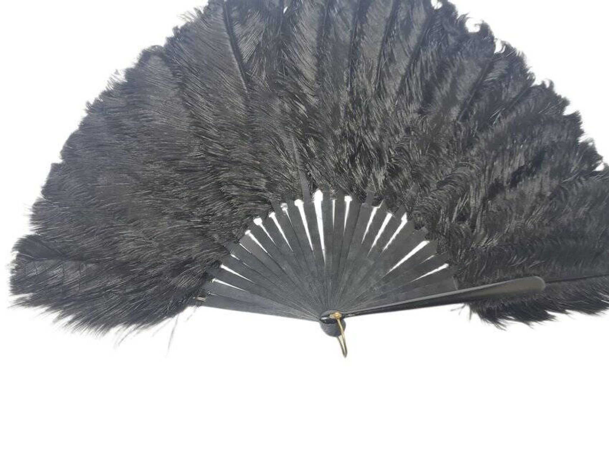 Art Deco Polish Austria feather fan, 1920s