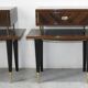 Paire de table de chevet années 50