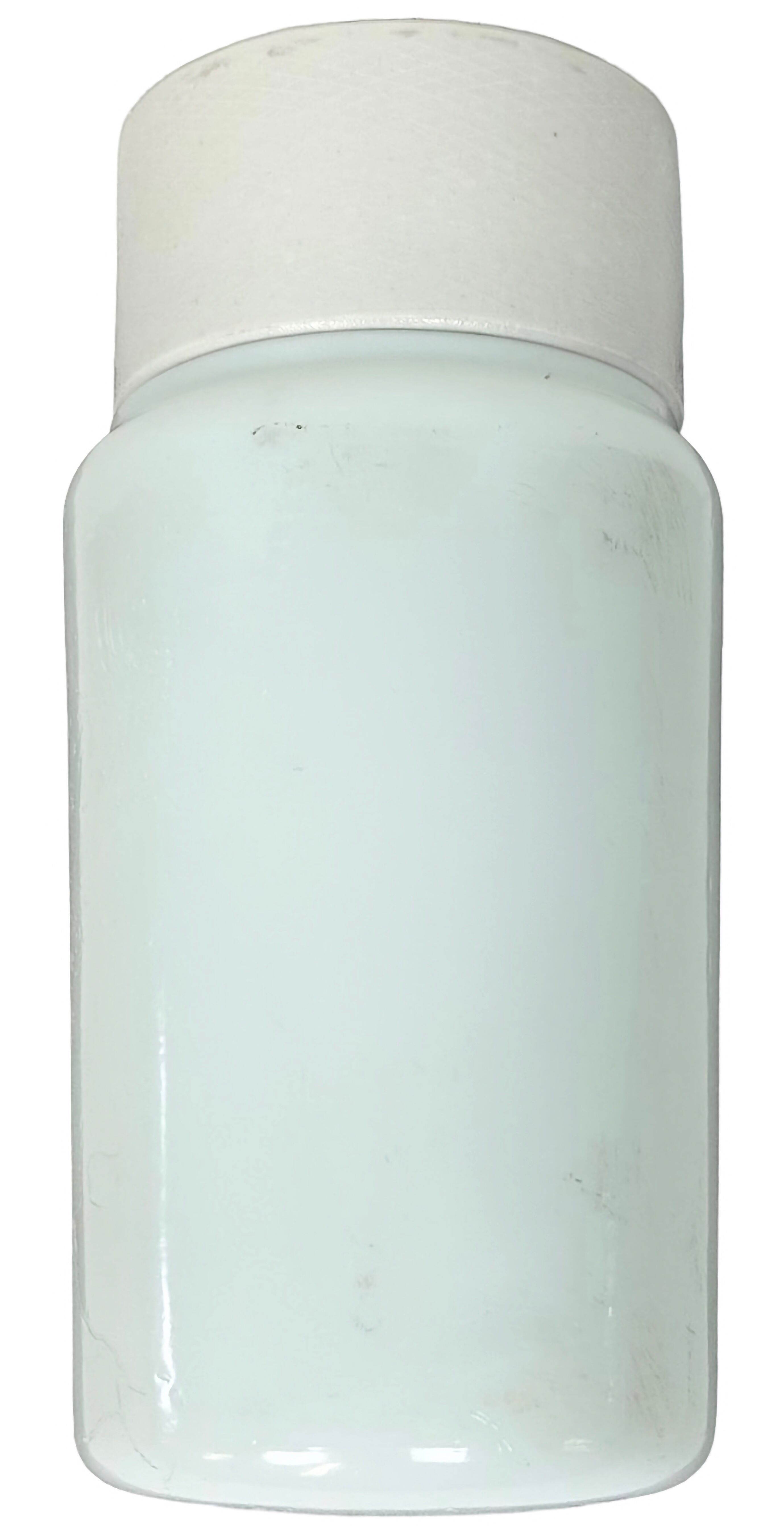 Vintage White Porcelain Ceiling Light with Milk Glass, 1970s