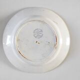 Japanese pagoda plate, Creil and Montereau, 19th century