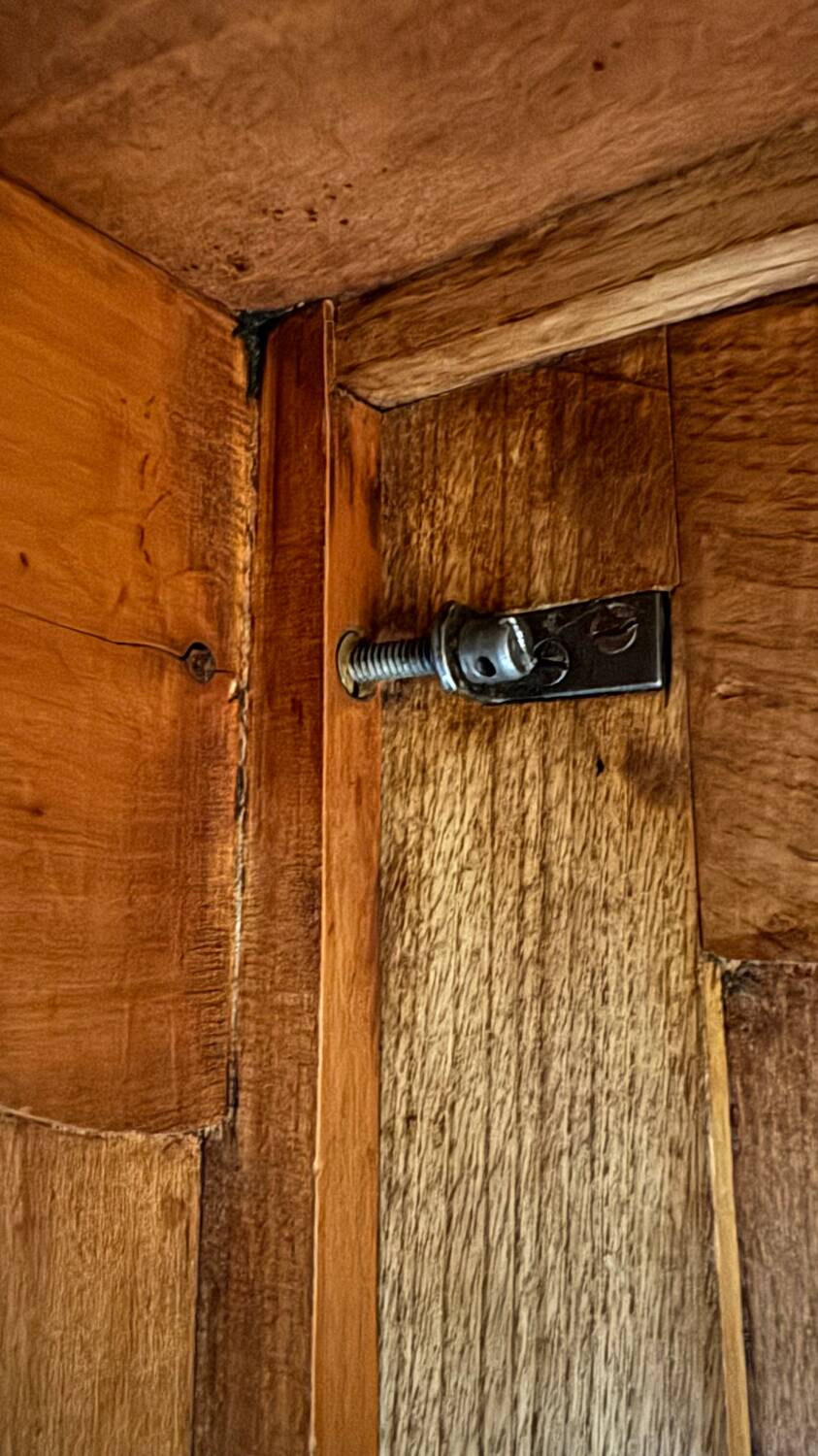 3-piece cherry wood bookcase, LXV style