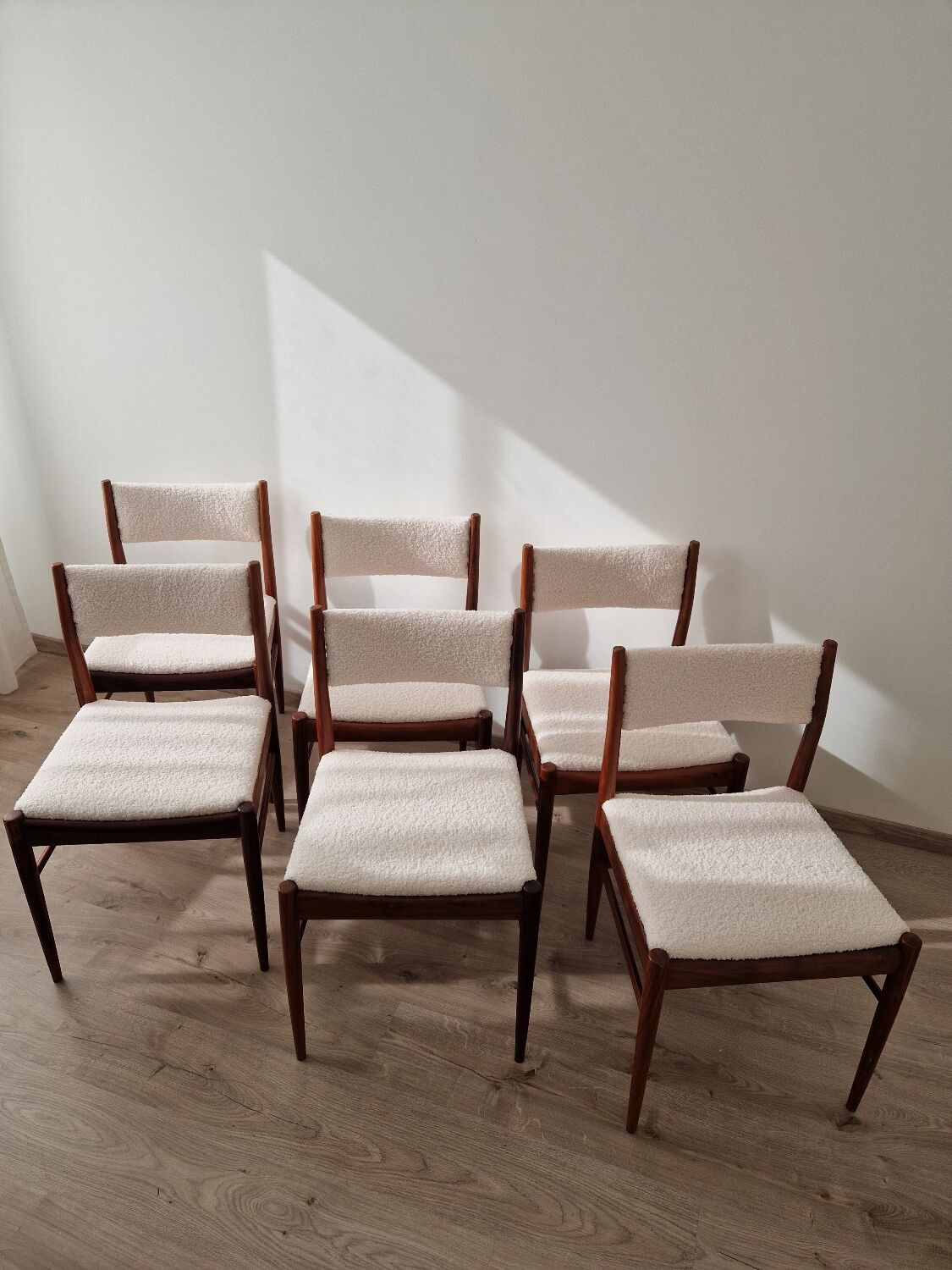 Suite of 6 Italian chairs Consorzio Sedie Friuli - 1960