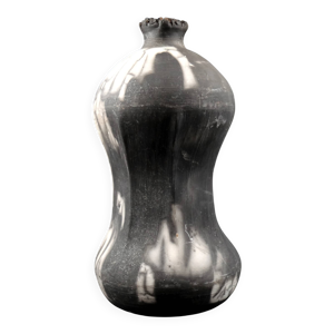 Vase bouteille en céramique - raku