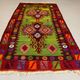 Small Vintage Turkish Kilim 172x92 cm Wool Kelim Rug Red Black Pink Blue Green
