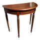 Small demi-lune console – solid mahogany – Louis XVI style