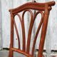 4 chaises bambou et cuir Roche Bobois 1960