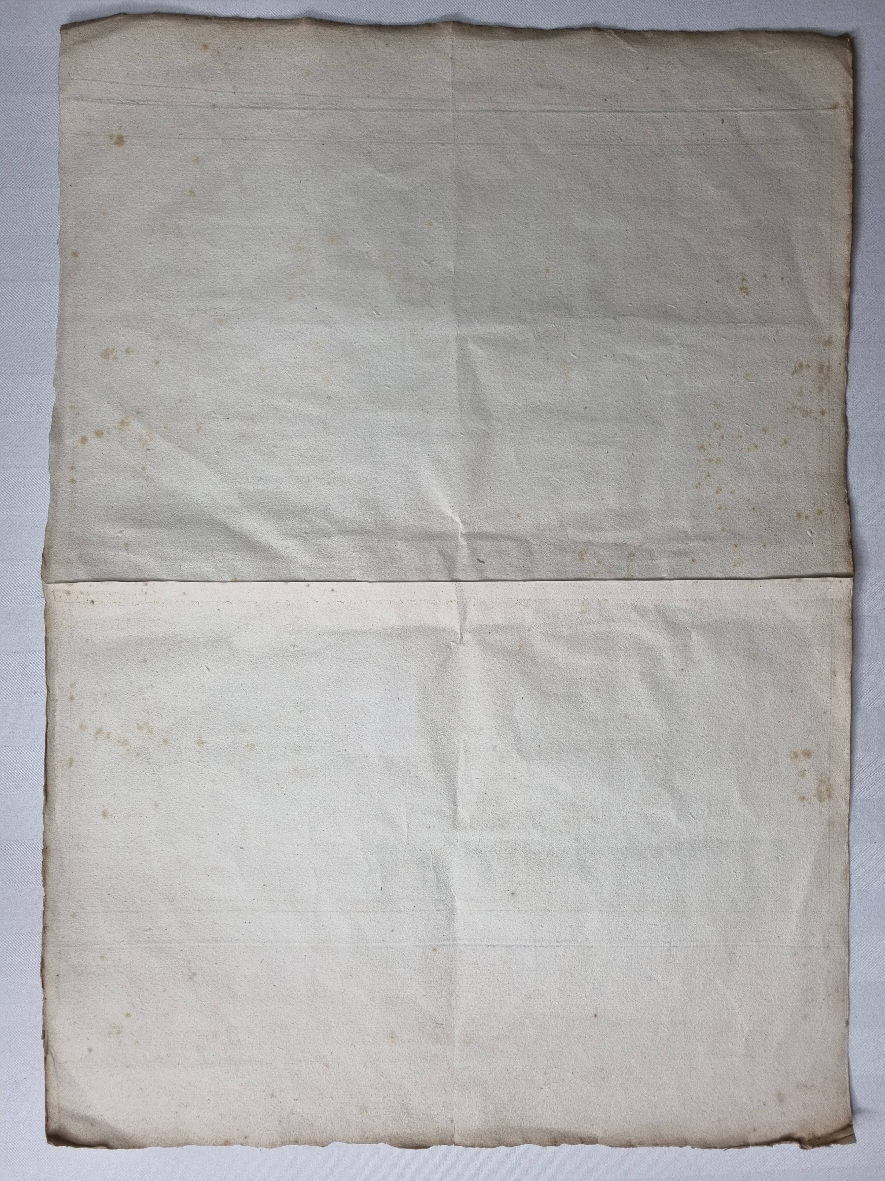 Old map of La Dace extracted from the Atlas of the History of the Emperors of 1819, 48 x 34 cm