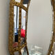 Vintage mirror in brass and parcloses 60s