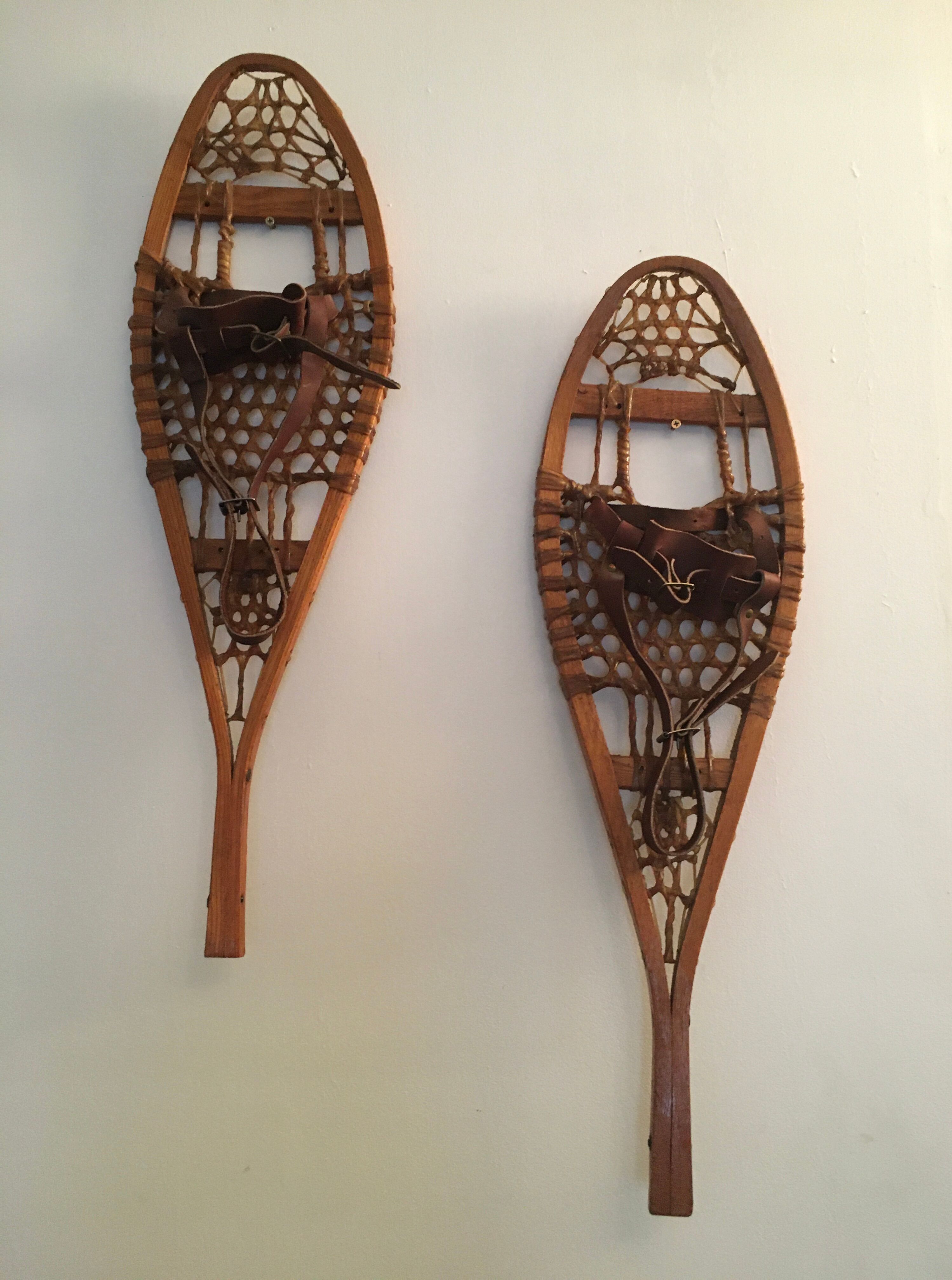 old Canadian snowshoes